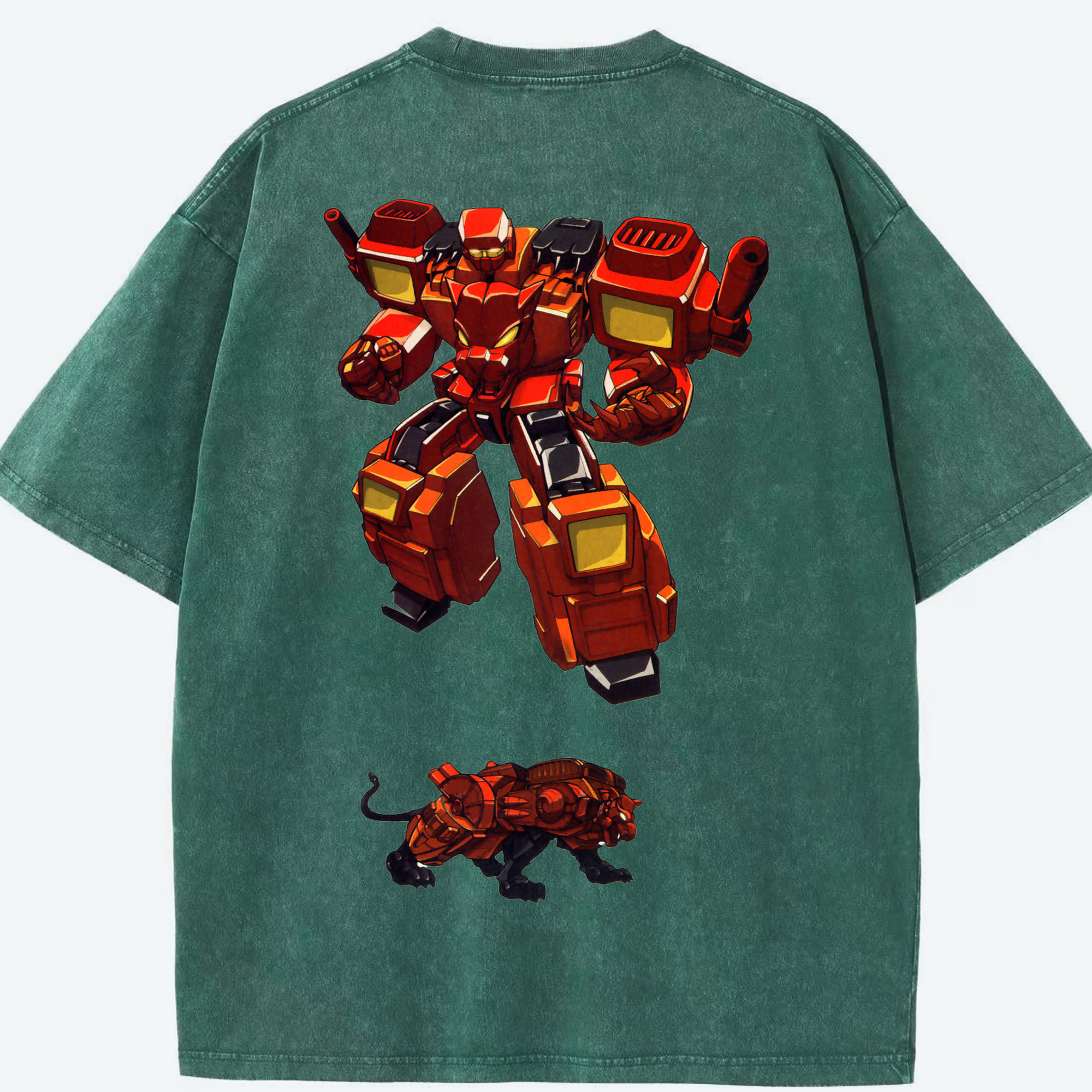 （画像用）  綿100% ヴィンテージ風 半袖Tシャツ（背面プリント）